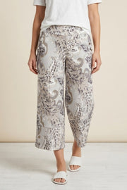 Habitat Destination Unknown Button Hem Crop Pant - 34778 - SMOKE