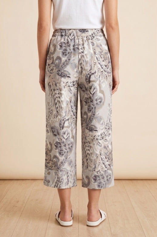 Habitat Destination Unknown Button Hem Crop Pant - 34778 - SMOKE