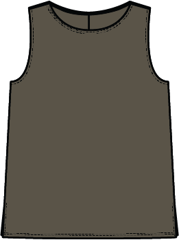 Habitat Core Travel Knit Solid Easy Tank - 55901 - UMBER (NOT DOVE)