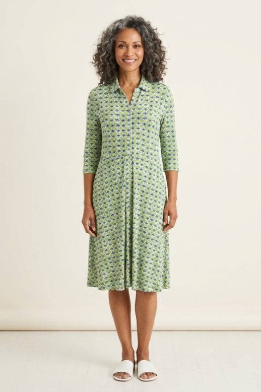 Habitat Pattern Pending Button It Up Dress - 57685 - GROTTO (NOT KIWI)