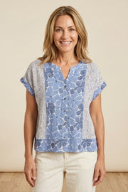 Habitat Crinkle Crepe Dream Team Avery Shirt - 21724 - CASCADE