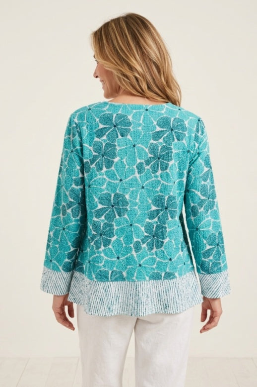 Habitat Crinkle Crepe Dream Team Flounce Pullover - 21723 - REEF