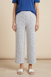 Habitat Crinkle Crepe Dream Team Pleat Button Capri Pant - 21576 - CASCADE