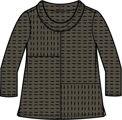 Habitat Newport Knit Downtown Top - 57112 - UMBER (NOT PLUM)