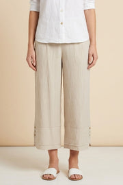 Habitat Rayon Jacquard Wide Leg Crop - 30767 - ECRU
