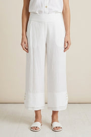 Habitat Rayon Jacquard Wide Leg Crop - 30767 - GROTTO (NOT WHITE)