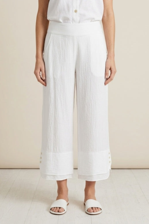 Habitat Rayon Jacquard Wide Leg Crop - 30767 - GROTTO (NOT WHITE)