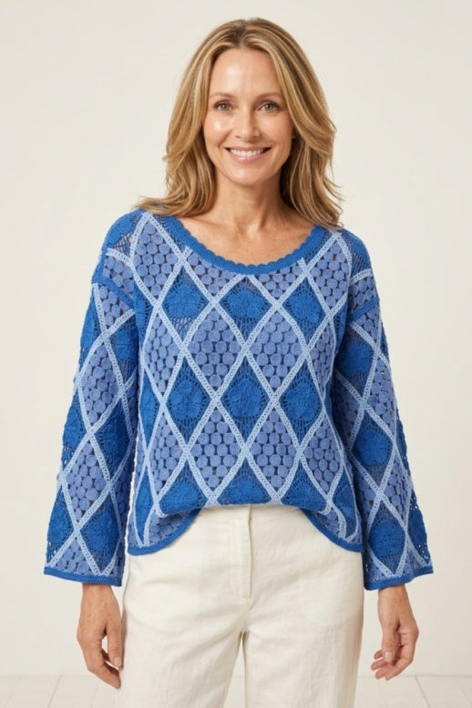 Habitat Crochet Pullover Top - 78300 - RIVIERA
