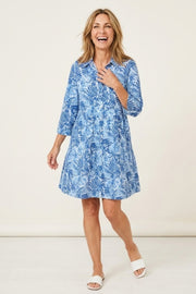 Habitat Destination Unknown Botanica Relax Dress - 34081 - COBALT