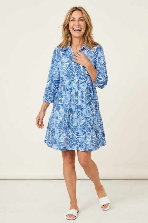 Habitat Destination Unknown Botanica Relax Dress - 34081 - COBALT
