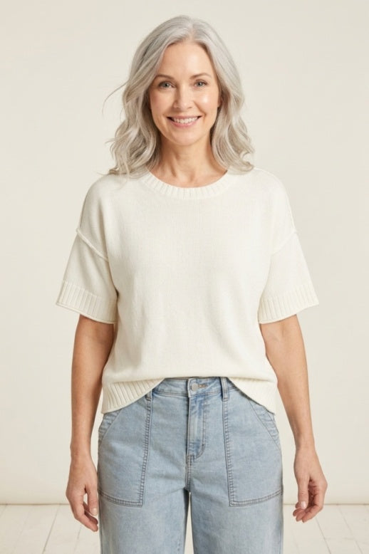 Habitat Shoreside Short Sleeve Tee - 83400 - WHITE