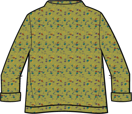 Habitat Confetti Funnel Neck Pullover - 89056 - LENTIL (NOT HARBOR)