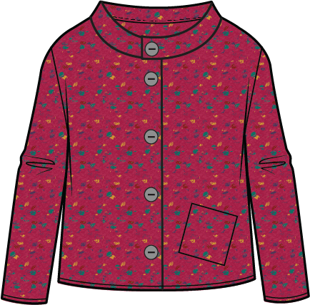 Habitat Confetti Funnel Cowl Cardigan - 89016 - WINEBERRY (NOT WINTER WHITE)