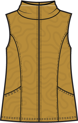 Habitat Cascade Quilt Shaped Vest - 53736 - HONEY (NOT CHERRY)