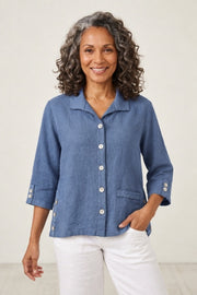 Habitat Linen Solid Camp Shirt - 41508 - VAPOR