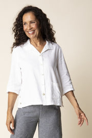 Habitat Linen Solid Camp Shirt - 41508 - CASCADE (NOT WHITE)