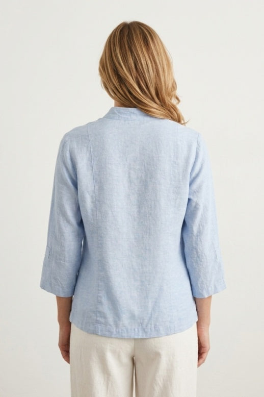 Habitat Linen Solid Tab Jacket - 41549 - CASCADE