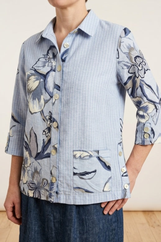 Habitat Linen Jaco-Beans Camp Shirt - 41908 - CASCADE