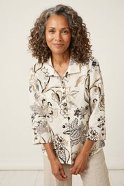 Habitat Linen Jaco-Beans Swing Shirt - 41836 - WHITE
