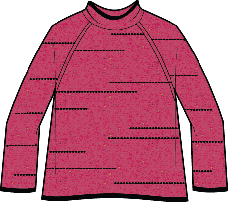 Habitat Harvest Tweed Funnel Neck Pullover - 89201 - FUCHSIA (NOT SIENNA)