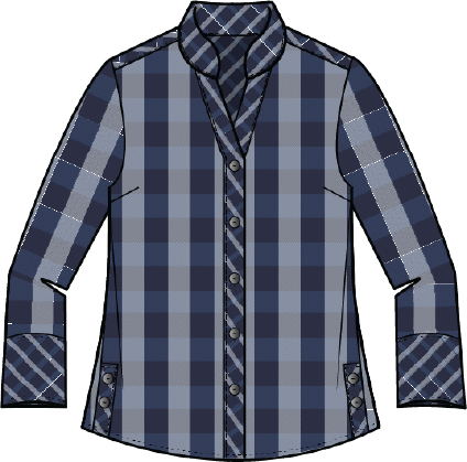 Habitat Plaidemonium Uptown Shirt - 40344 - NAVY