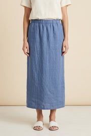 Habitat Linen Solid Button Tab Skirt - 41550 - VAPOR