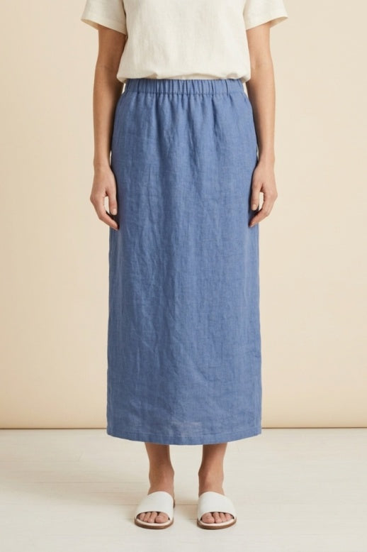 Habitat Linen Solid Button Tab Skirt - 41550 - VAPOR