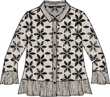 Habitat Crinkle Crepe Floral Mix Flounce Shirt - 21622 - WILLOW (NOT LEAF)