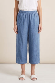 Habitat Linen Solid Seamed Crop Pant - 41577 - VAPOR