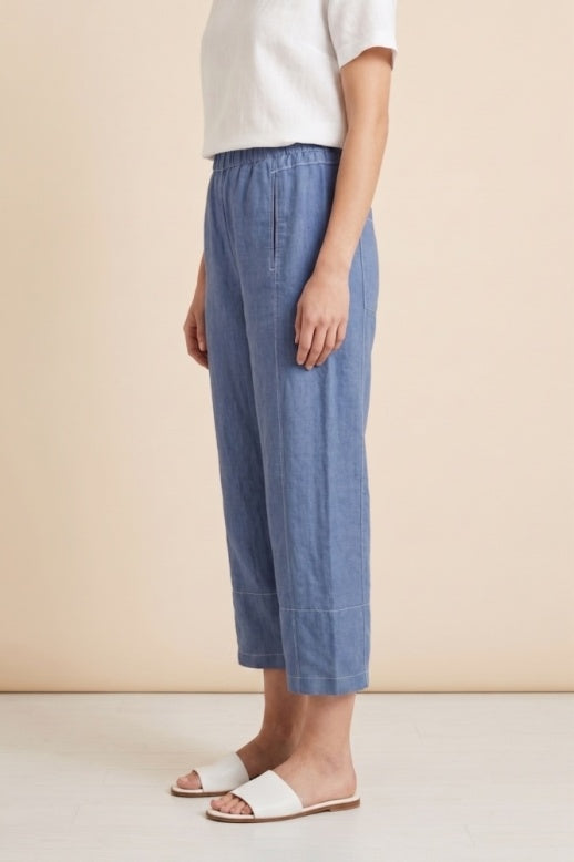 Habitat Linen Solid Seamed Crop Pant - 41577 - VAPOR