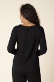Habitat Core Travel Solid Shirred Seamed Tunic - 55924 - BLACK