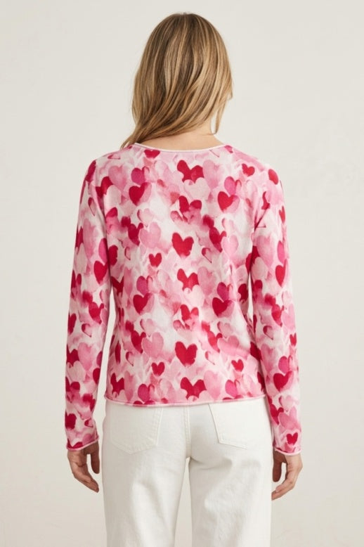 Habitat Featherweight Hearts Easy Cardigan - 80418 - ZINNA