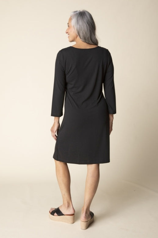 Habitat Core Travel Solid Greenwich Dress - 55992 - BLACK
