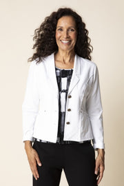 Habitat Stonewash Knits Southside Jacket - 31521 - WHITE