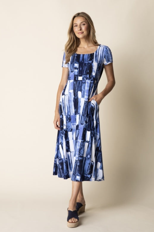 Habitat Core Travel Brushstroke Swing Dress - 57590 - MIDNIGHT