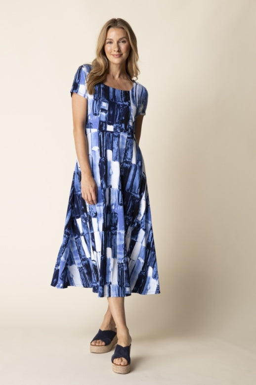 Habitat Core Travel Brushstroke Swing Dress - 57590 - MIDNIGHT