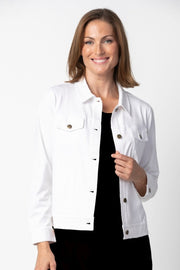 Habitat Stonewash Knits Jean Jacket - 31520 - WHITE