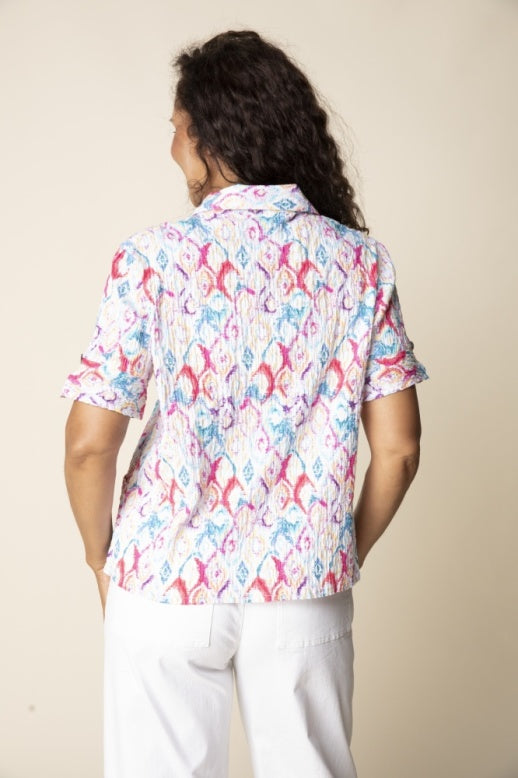 Habitat Painted Diamonds Laid Back Shirt - 33933 - WHITE