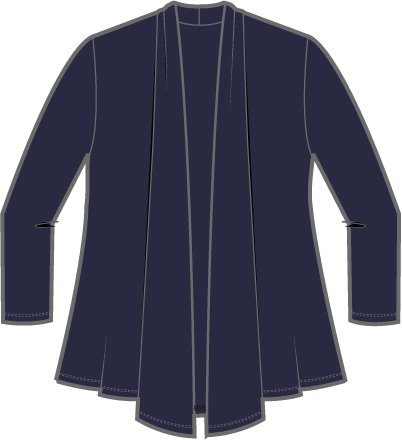 Habitat Core Travel Solid Waterfall Jacket - 55931 - MIDNIGHT (NOT BLACK)