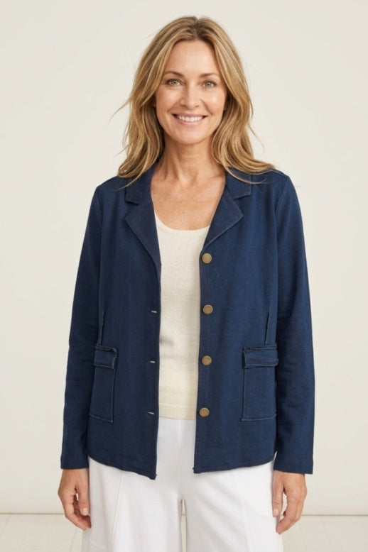 Habitat Stonewash Knits Brooklyn Jacket - 31500 - DENIM
