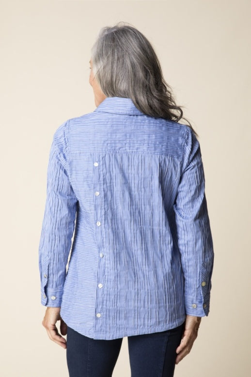 Habitat Santorini Stripe Selene Shirt - 13001 - BLUEBELL
