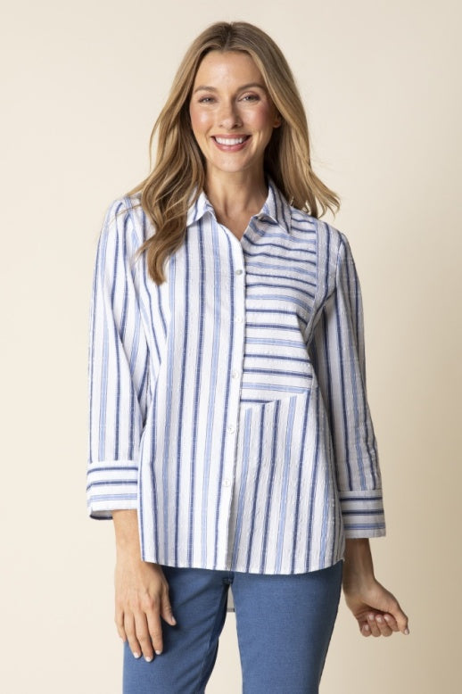 Habitat Hampton Stripe Montauk Shirt - 11723 - SKY