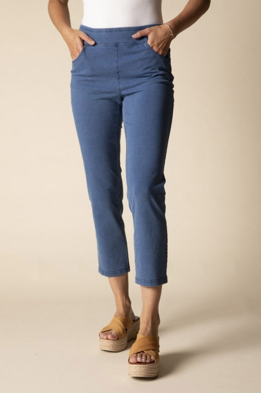 Habitat Stonewash Knits Capri Jean - 31569 - LIGHT DENIM