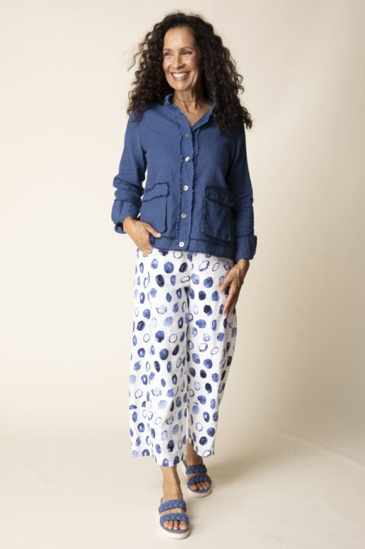 Habitat Linen Solid Summer Breeze Jacket - 41552 - CORNFLOWER (NOT NAVY)