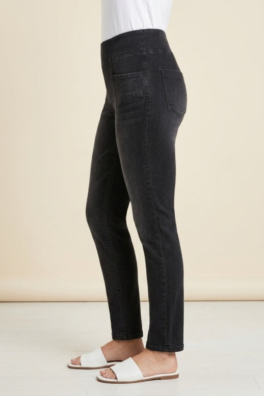 Habitat Stonewash Knits Seamed Pant - 31561 - BLACK