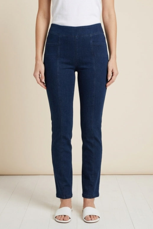 Habitat Stonewash Knits Seamed Pant - 31561 - DENIM