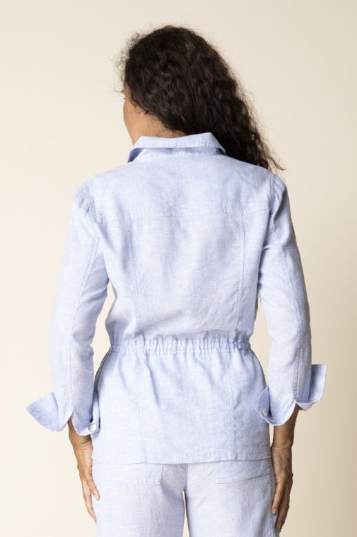 Habitat Linen Solid Flora Jacket - 41547 - NAVY (NOT CORNFLOWER)