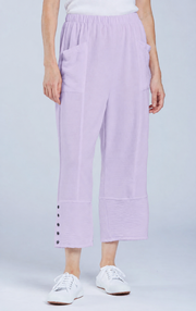 Sydney Project Bri Wide Leg Capri Pant w/ Pockets - AFP125 - LAVENDER