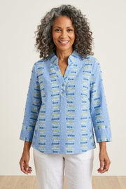 Habitat Embroidered Stripe Placket Pullover - 49243 - CASCADE