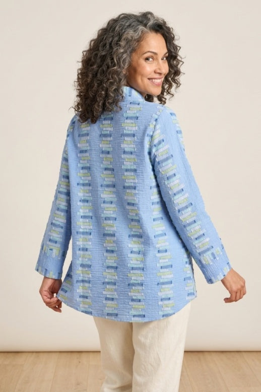 Habitat Embroidered Stripe Placket Pullover - 49243 - CASCADE